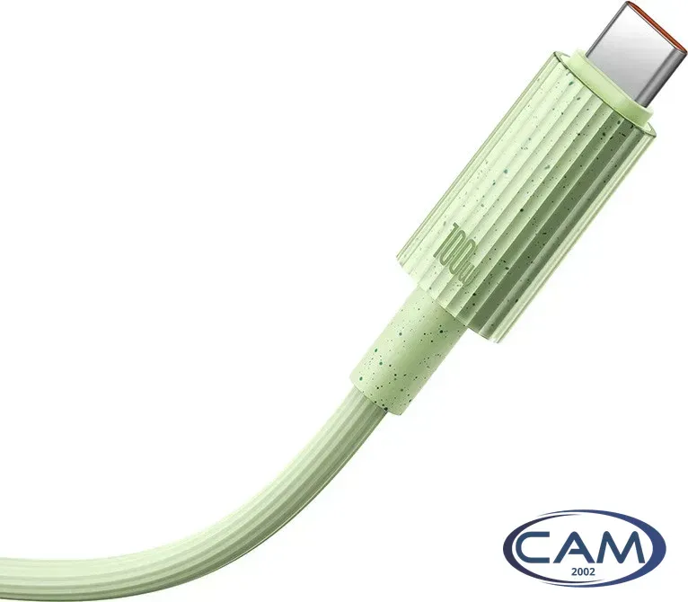 Кабель Baseus Habitat Series Fast Charging Cable 100W USB Type-C - USB Type-C (2 м, зеленый)