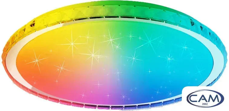 Припотолочная люстра Ambrella light Orbital RGB FF501 CH (хром)