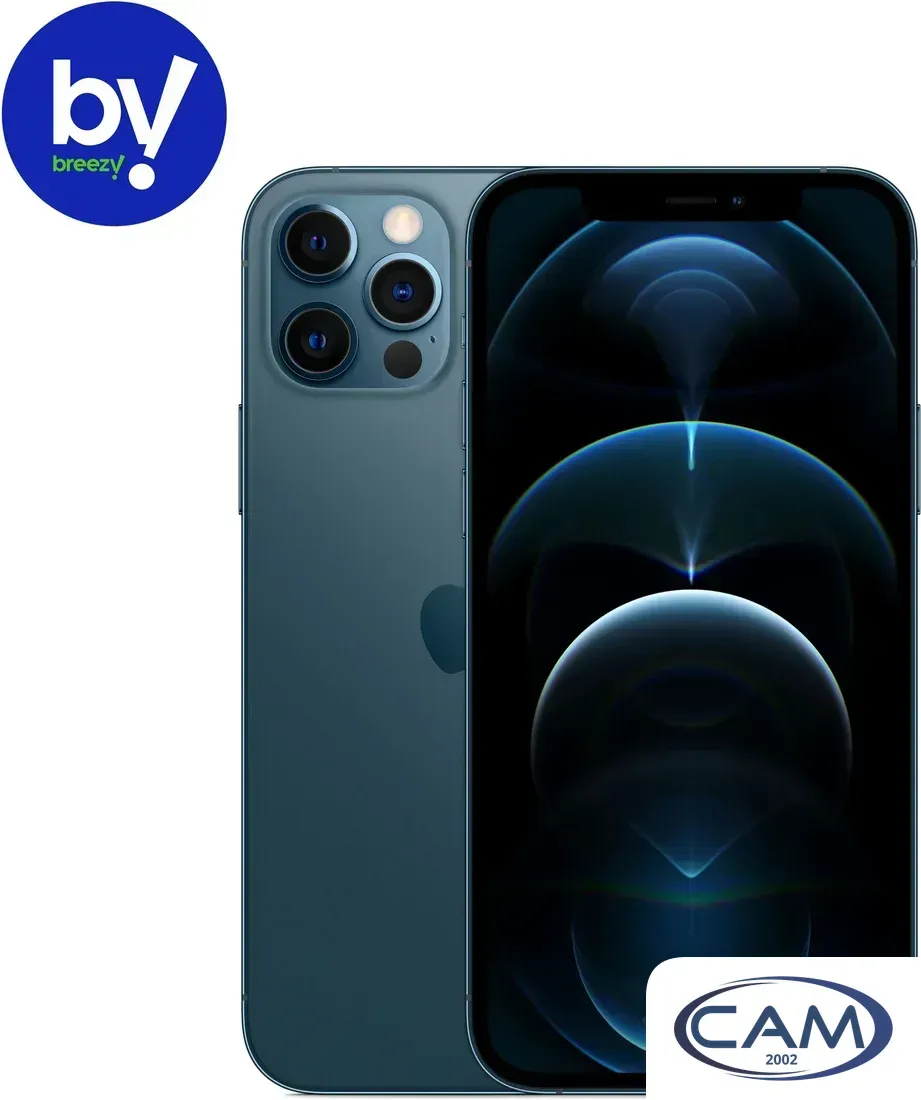 Смартфон Apple iPhone 12 Pro 128GB Восстановленный by Breezy, грейд B (тихоокеанский синий)