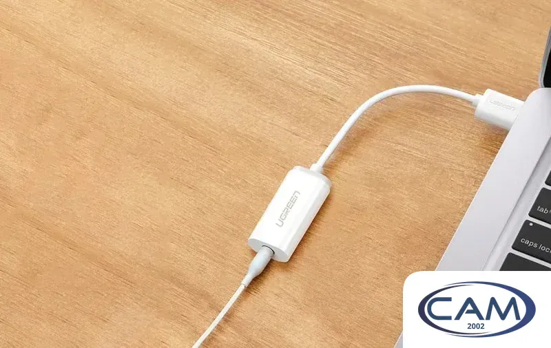 Адаптер Ugreen US206 30712 USB Type-A - 3.5 мм (0.15 м, белый)