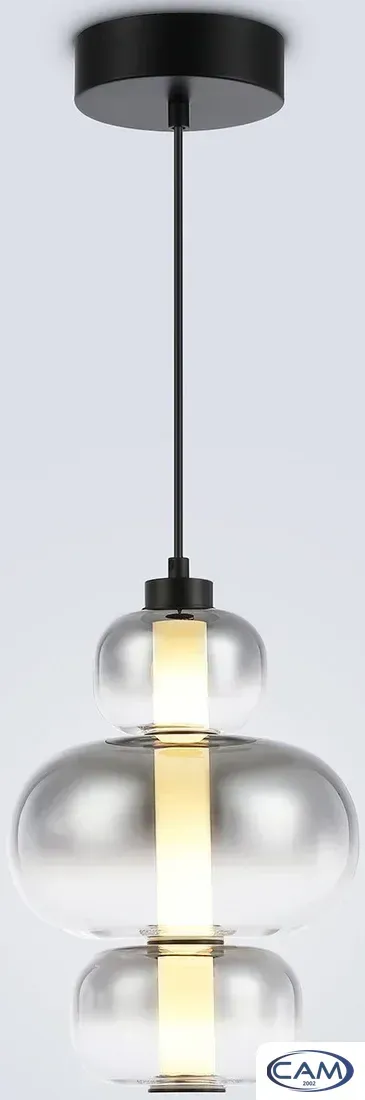 Подвесная люстра Ambrella light LH11057 BK/SM (черный/дымчатый)