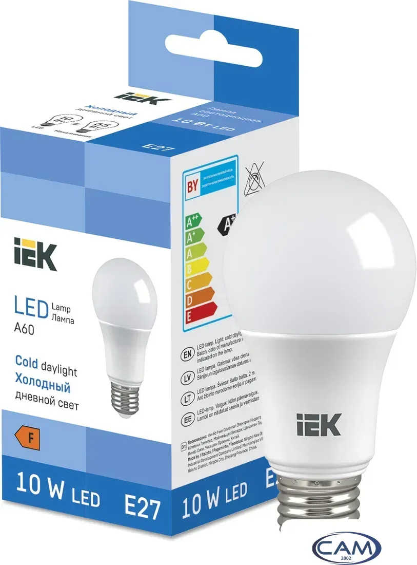 Светодиодная лампочка IEK LED Bulb A60 950lm 6500K E27