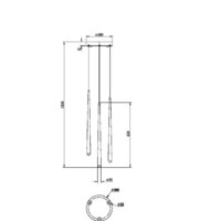 Подвесная люстра Maytoni Cascade MOD132PL-L18BSK