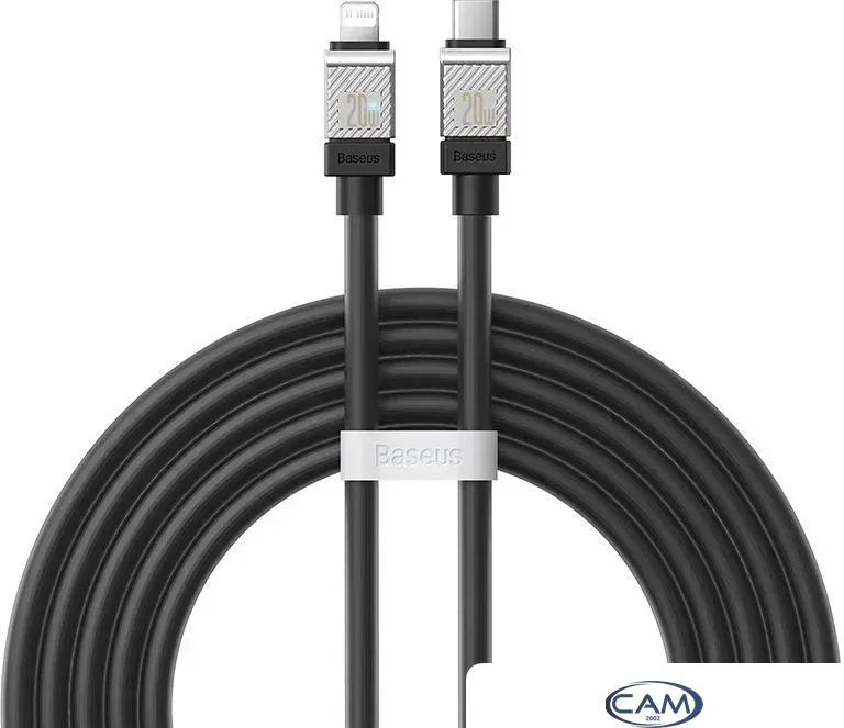 Кабель Baseus CoolPlay Series USB Type-C - Lightning (2 м, черный)
