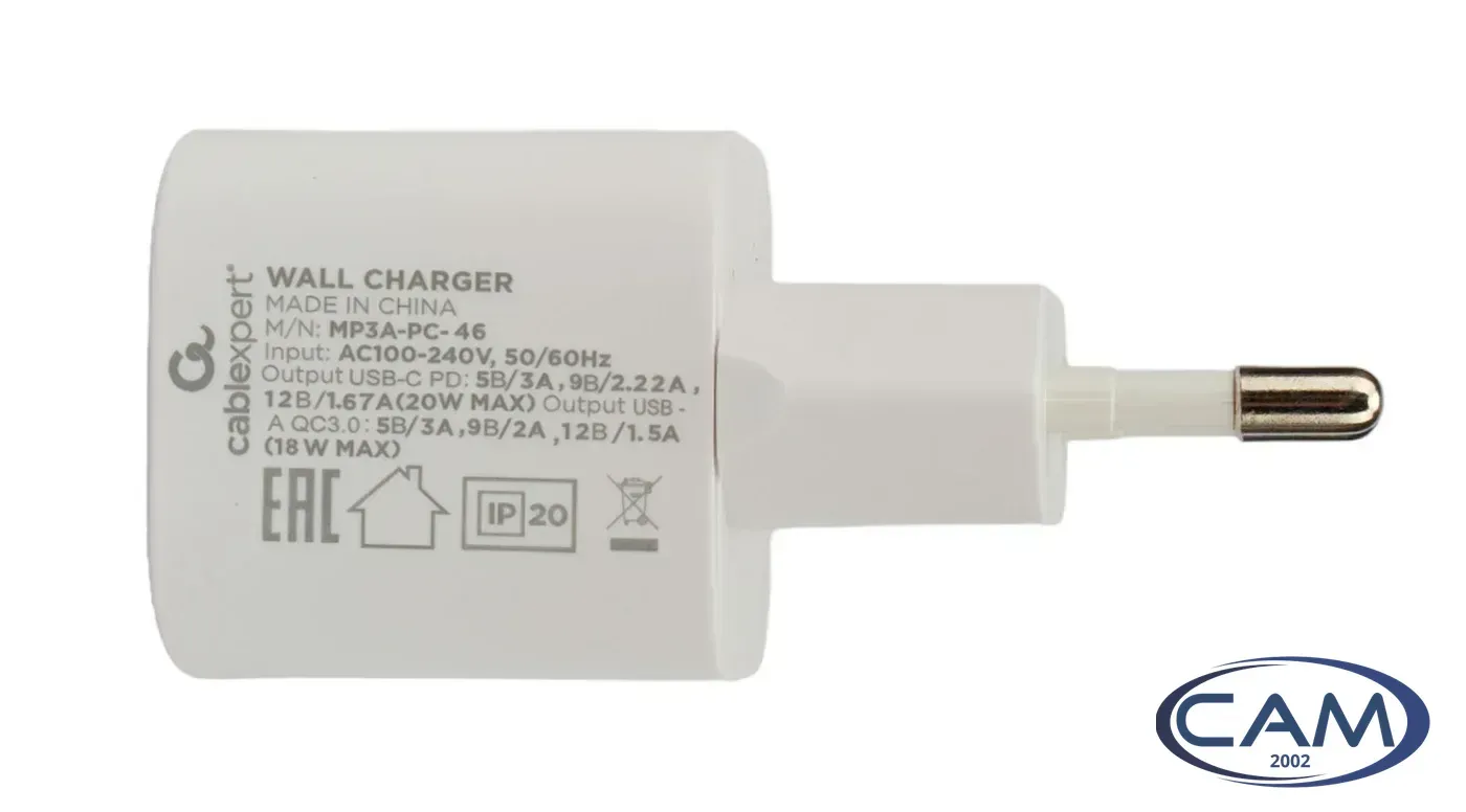 Сетевое зарядное Cablexpert MP3A-PC-46