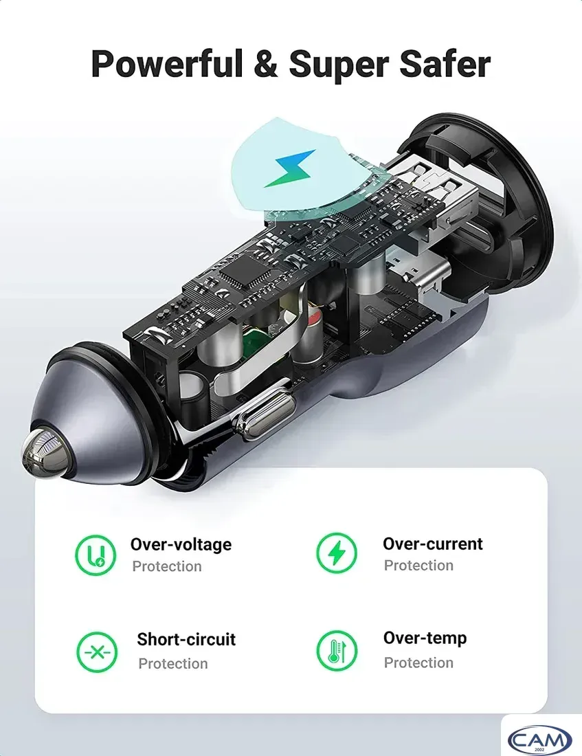 Автомобильное зарядное Ugreen CD213 60980