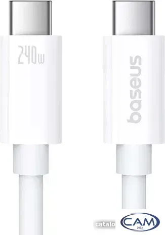 Кабель Baseus Superior Series 2 USB4 Full-Function Fast Charging Cable 240W USB Type-C - USB Type-C (1 м, белый)