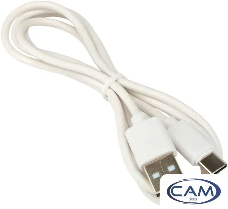 Кабель Гарнизон GCC-USB2-AMCM-1M-W USB Type-A - USB Type-C (1м, белый)