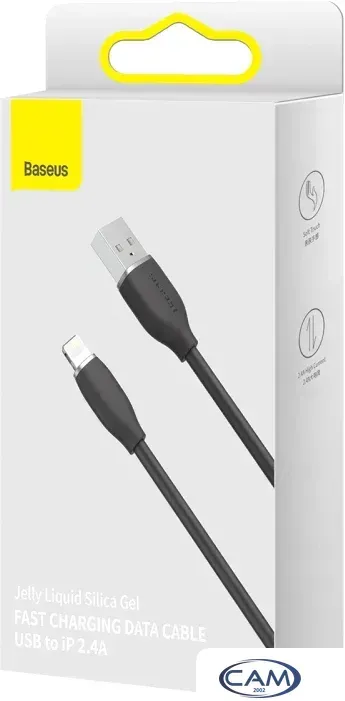 Кабель Baseus Jelly Liquid Silica Gel USB Type-A - Lightning (1.2 м, черный)