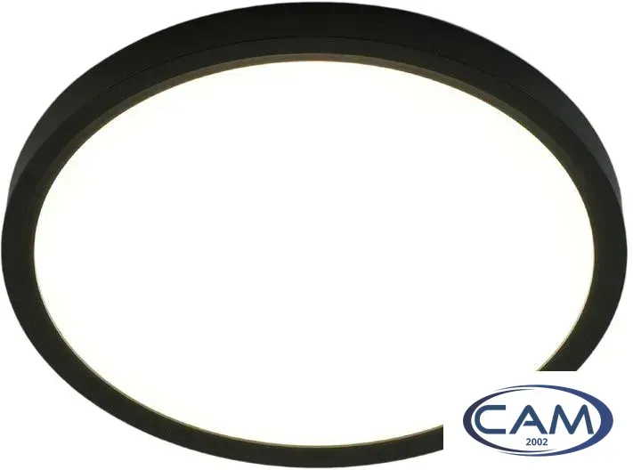 Припотолочная люстра Estares Round 28W R-300x25-BLACK/WHITE-220-IP44 4000K
