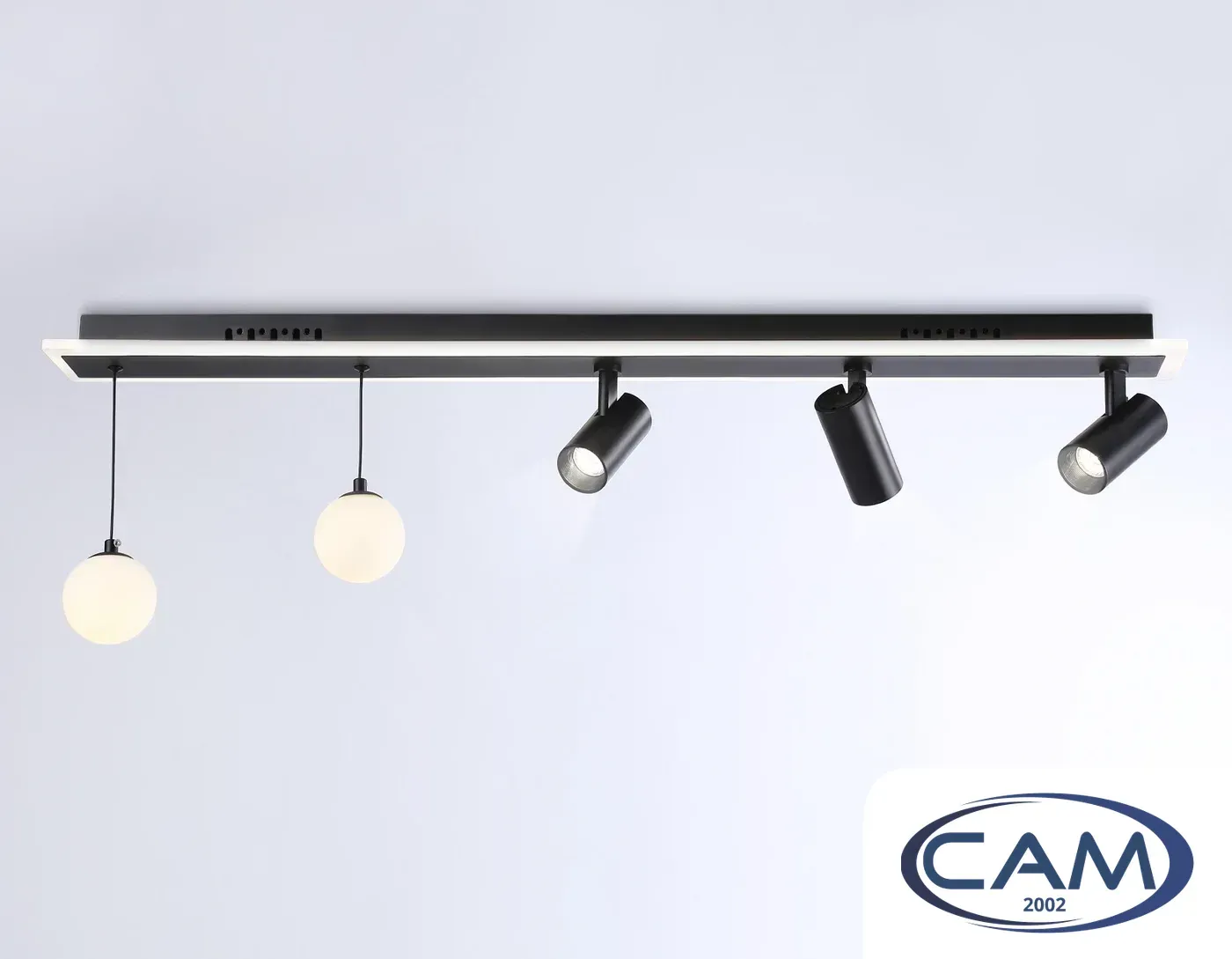 Трековый светильник Ambrella light Comfort FL66202/1+5 BK (черный)