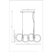 Подвесная люстра Maytoni Node MOD165PL-L40B3K