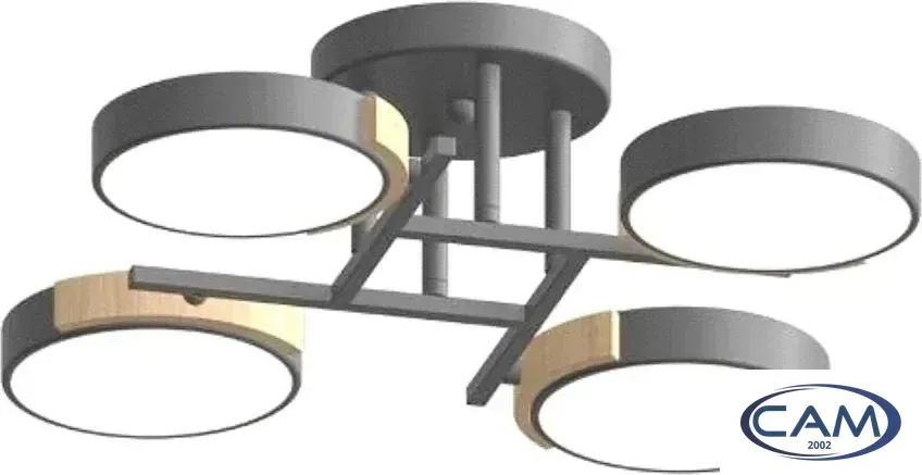 Припотолочная люстра LED4U L3210-440 GR