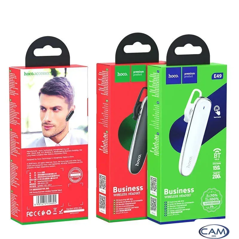Bluetooth гарнитура Hoco E49 (черный)