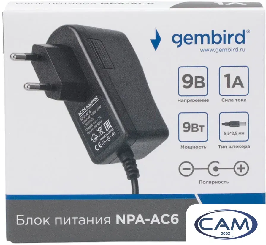 Адаптер питания Gembird NPA-AC6