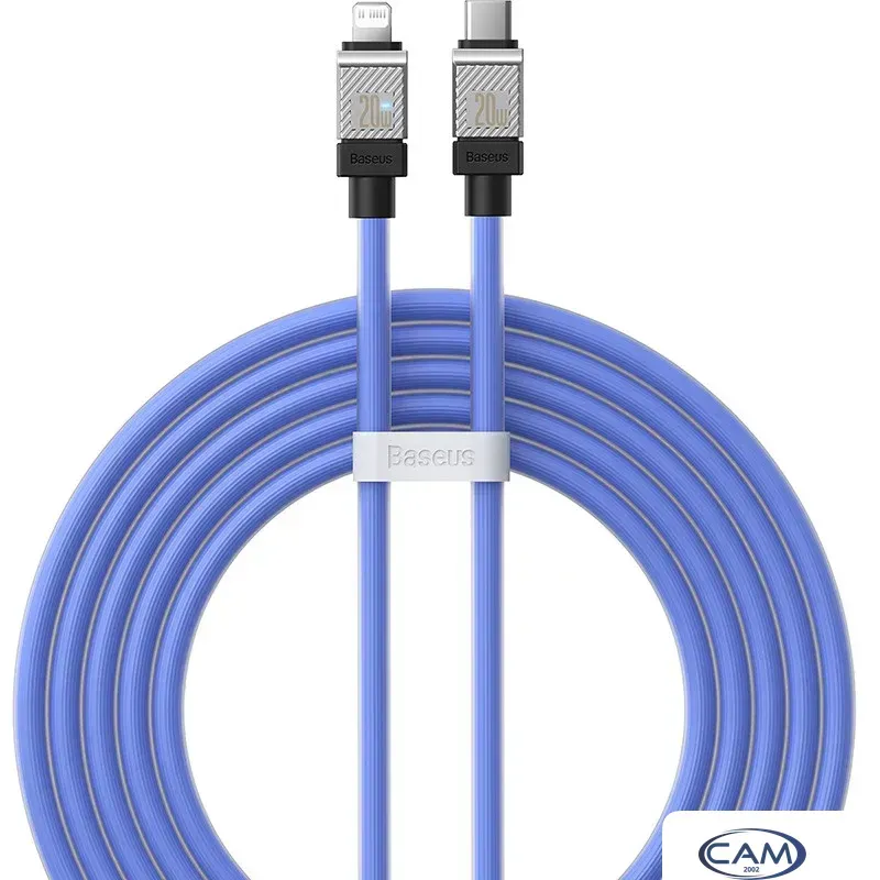 Кабель Baseus CoolPlay Series USB Type-C - Lightning (2 м, голубой)