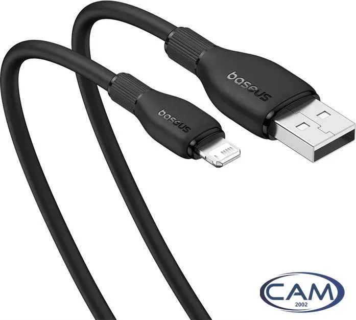 Кабель Baseus Pudding Series USB Type-A - Lightning (2 м, черный)